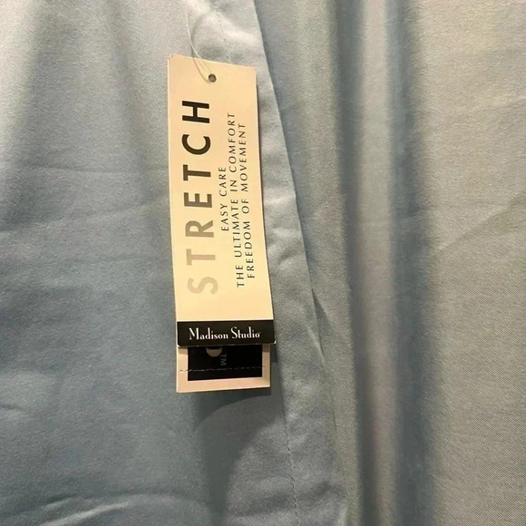 Madison Studio Women's Blue Stretch Lined Skirt Knee Length Size 8 - Picture 4 of 11